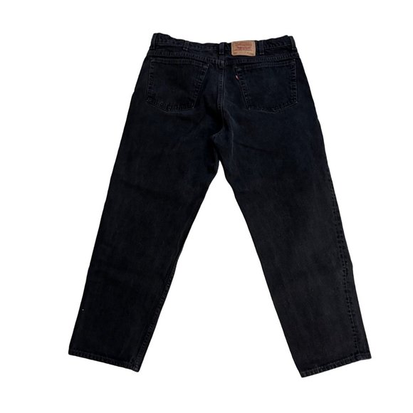 Vtg Levi's 550 Mens Black Relaxed Fit Tapered Leg Red Tab Jeans SZ 42 x 30 1996 - Picture 2 of 11